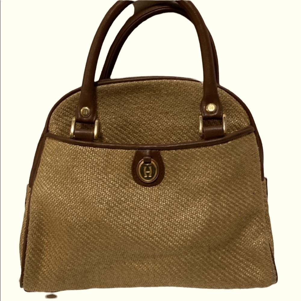 Etienne Aigner, Heritage, Vintage Straw purse. **Rare 1960s. Designer Bag
